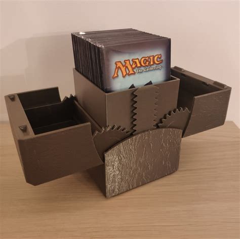 metal magnetic deck box|best magic the gathering storage.